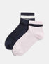 Marks & Spencer "2pk Sumptuously Soft™ Sparkle Quarter Socks"